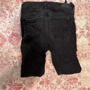 Women’s Black Distressed Jeans